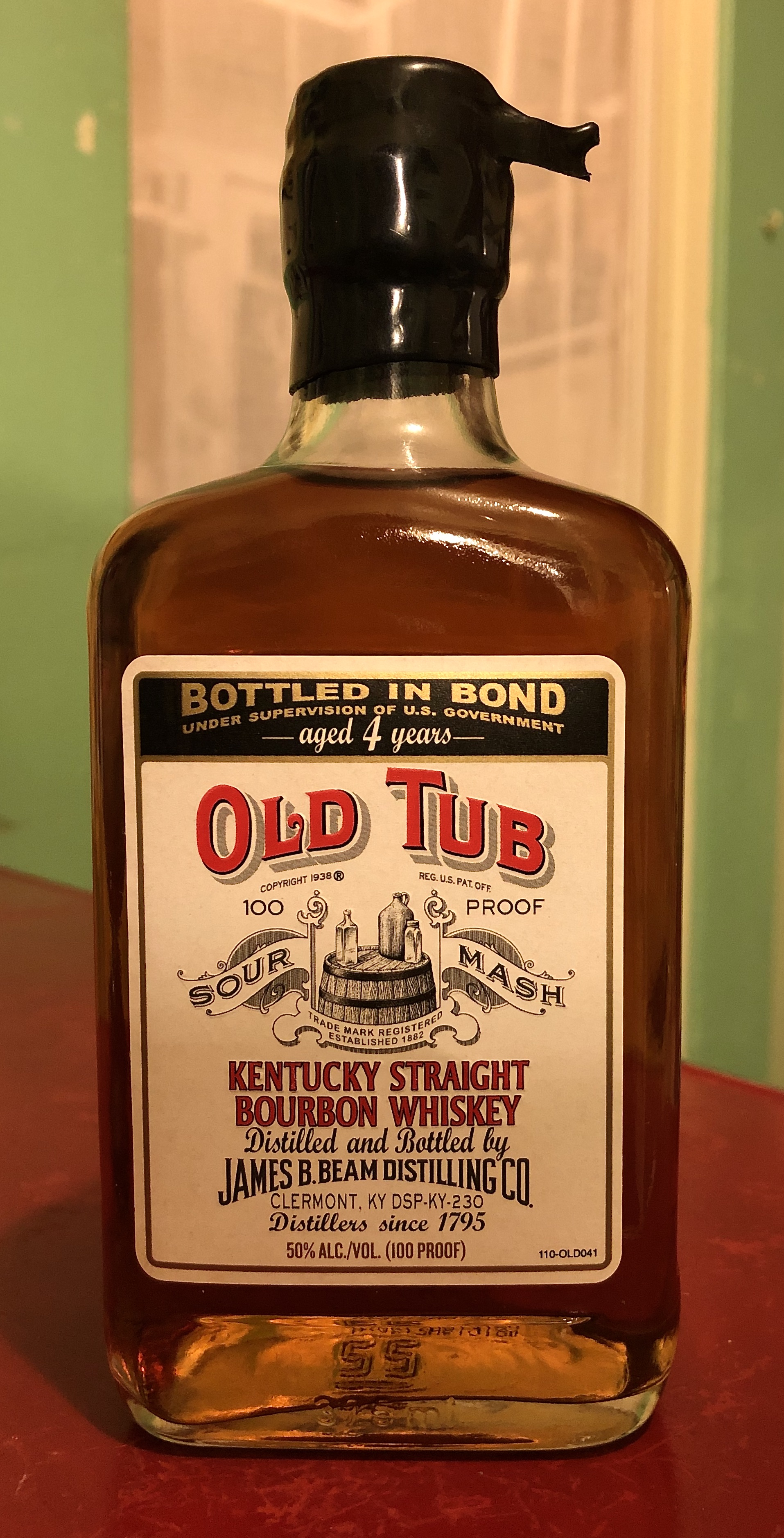 Old Tub Kentucky Straight Bourbon Whiskey Happy Bottled in Bond Day